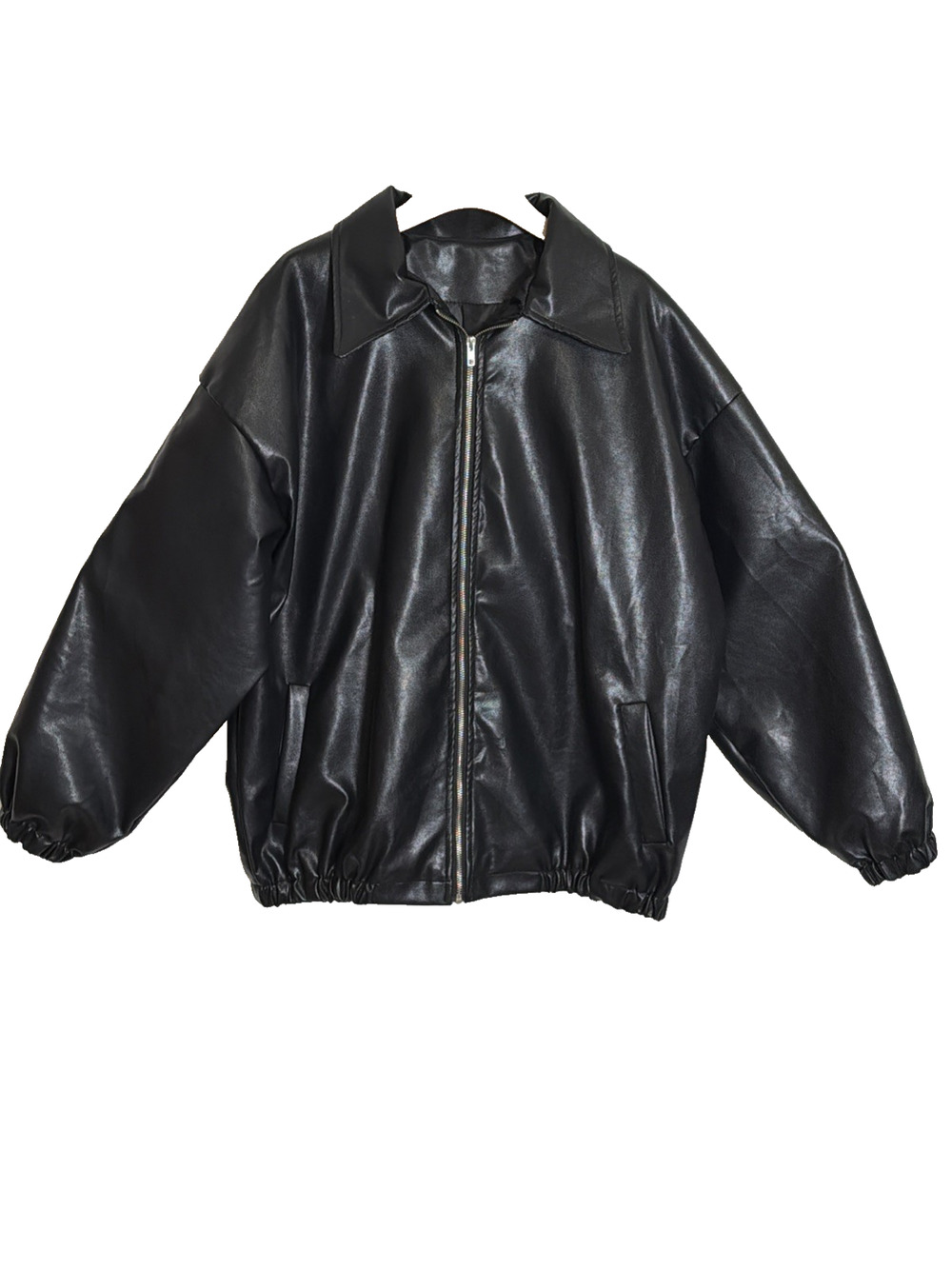 Women’s Dazy Full Zip Faux Leather Jacket Size XL